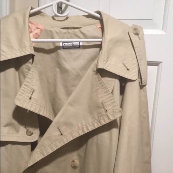 RARE YSL Pour Homme Trench Coat BNWOT UNISEX - Picture 12 of 16